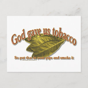 God heeft ons Tobacco Briefkaart