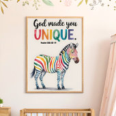 God heeft u een unieke Christelijke wandkunst voor Poster