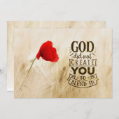 God heeft U niet Creëer om te mengen in Christelij (Voorkant / Achterkant)