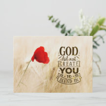 God heeft U niet Creëer om te mengen in Christelij