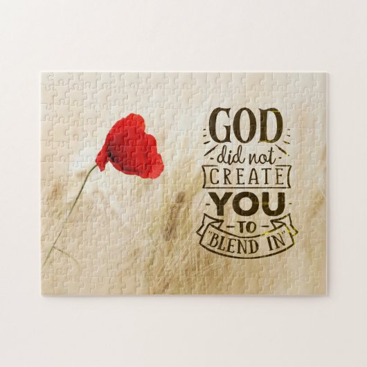 God heeft u niet Creëer om te mengen in Christelij Legpuzzel (Horizontaal)