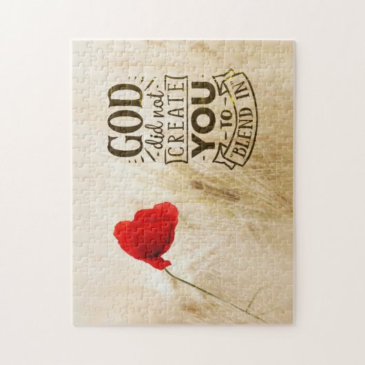 God heeft u niet Creëer om te mengen in Christelij Legpuzzel (Verticaal)