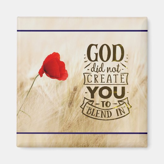 God heeft u niet Creëer om te mengen in Christelij Magneet (Voorkant)