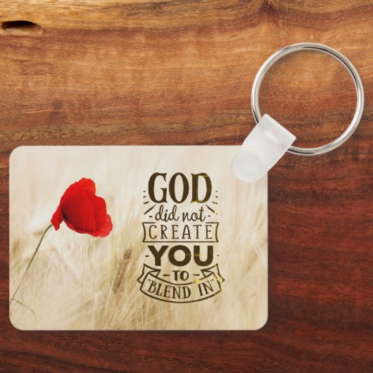 God heeft u niet Creëer om te mengen in Christelij Sleutelhanger (Voorkant)