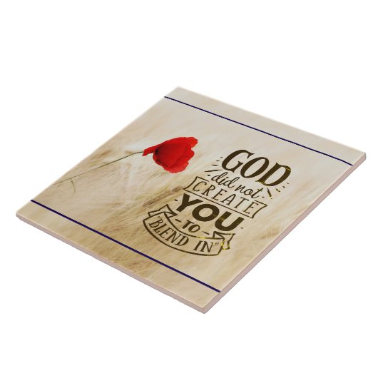 God heeft u niet Creëer om te mengen in Christelij Tegeltje (Zijkant)