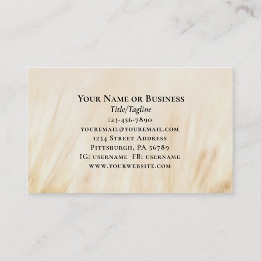 God heeft u niet Creëer om te mengen in Christelij Visitekaartje (Achterkant)