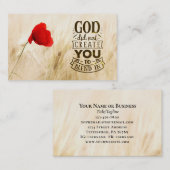 God heeft u niet Creëer om te mengen in Christelij Visitekaartje (Voorkant / Achterkant)