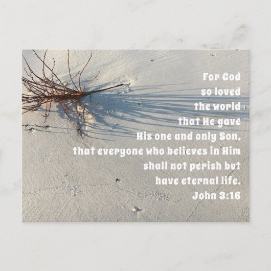 God heeft van de Wereldkerkdienst gehouden Feestdagenkaart (Voorkant)