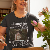 God heeft ze een engel gemaakt | Foto-herdenking v T-shirt