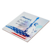 God heeft Zijn genade op de keramische Tegel vergo Tegeltje (Zijkant)