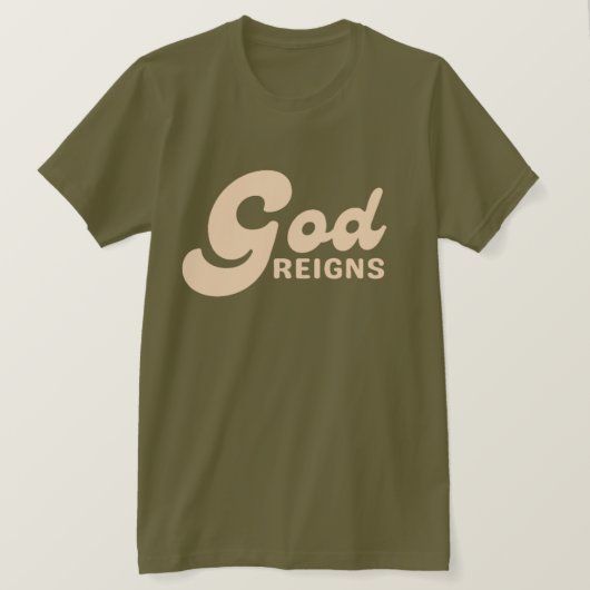 God heerst over T-shirt (Design voorkant)