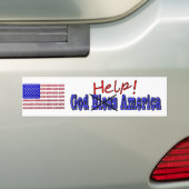 God Help Amerika Bumpersticker (Op auto)