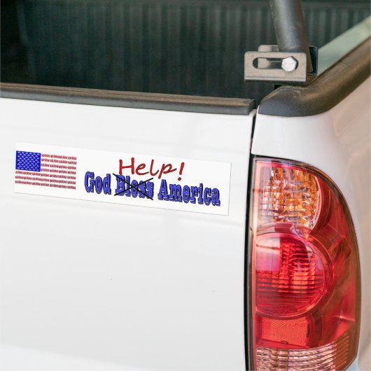 God Help Amerika Bumpersticker (Op Truck)