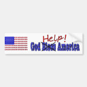 God Help Amerika Bumpersticker (Voorkant)