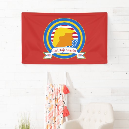 God Help Amerika weerstand te bieden tegen Trump F Spandoek (Insitu)