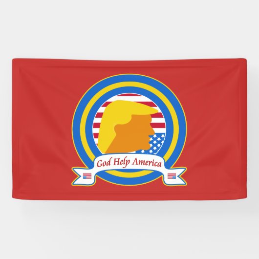 God Help Amerika weerstand te bieden tegen Trump F Spandoek (Horizontaal)