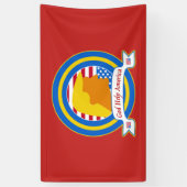 God Help Amerika weerstand te bieden tegen Trump F Spandoek (Verticaal)