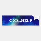 GOD HELP-BUMPERSTICKER BUMPERSTICKER (Voorkant)