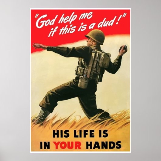God help me als dit een idioot is. — Grens Poster (Voorkant)