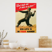 God help me als dit een idioot is. poster (Keuken)