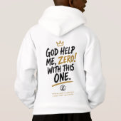 God Help Me, Zero! Jongens Hoodie Trui (Achterkant)
