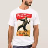 God Help mij WW1 Propaganda T-shirt (Voorkant)