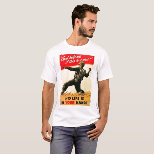 God Help mij WW1 Propaganda T-shirt (Voorkant volledig)