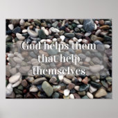 God helpt hen om motivatie poster te helpen (Voorkant)