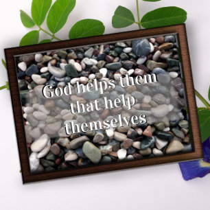 God helpt hen om motivatie poster te helpen