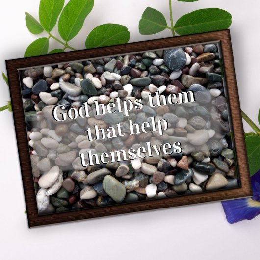 God helpt hen om motivatie poster te helpen