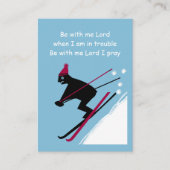 God helpt ons in tijden van nood visitekaartje (Voorkant)