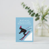 God helpt ons in tijden van nood visitekaartje (Staand voorkant)