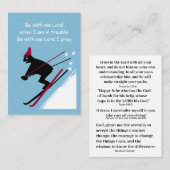 God helpt ons in tijden van nood visitekaartje (Voorkant / Achterkant)