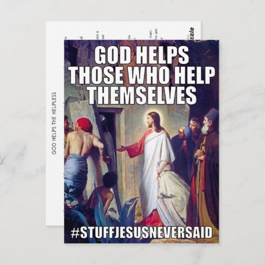 God Helpt (SJNS) Briefkaart (Voorkant / Achterkant)