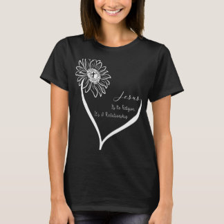  God het is geen religie maar een relatie T-shirt