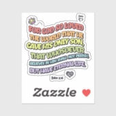 God hield van de wereld sticker (Vel)