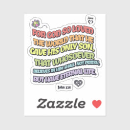 God hield van de wereld sticker