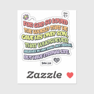 God hield van de wereld sticker
