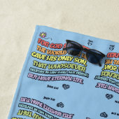 God hield van de wereld strandlaken (In situ)