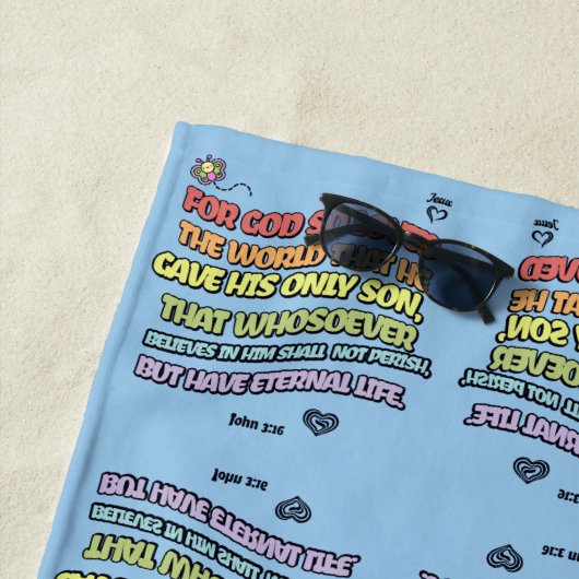 God hield van de wereld strandlaken (In situ)