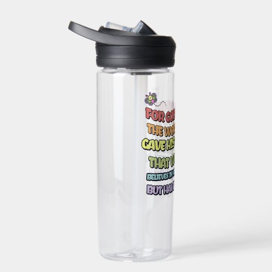 God hield van de wereld waterfles (Rechts)