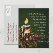 God hield van het Briefkaart van de Wereldbijbelse (Voorkant / Achterkant)