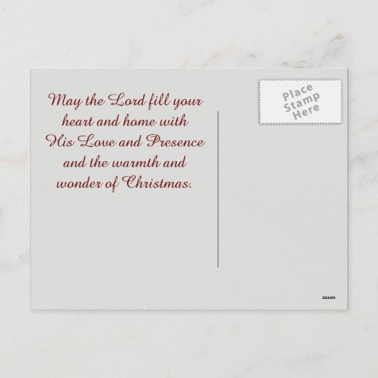 God hield van het Briefkaart van de Wereldbijbelse (Achterkant)