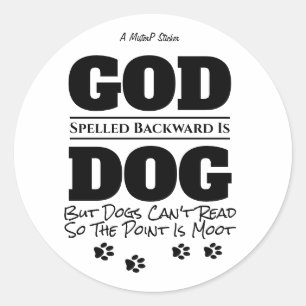 God/Hond - Een MisterP Sticker