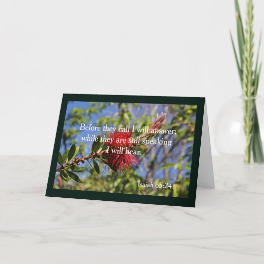 God hoort je volwassen Kaart (Voorkant)