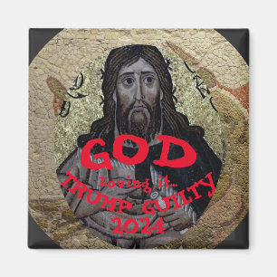 God houdt ervan Trump schuldig 2024 Gevangenis Magneet