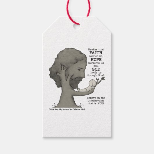 God houdt ons cadeaulabel (Voorkant)