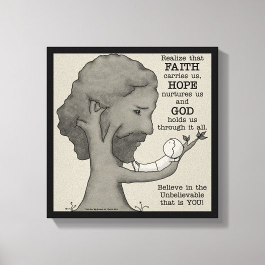 God houdt ons canvas afdruk (Voorkant)