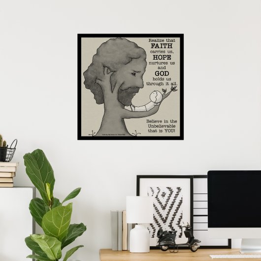 God houdt ons poster (Thuiskantoor)