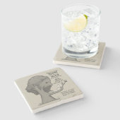 God houdt ons stenen onderzetter (Zijkant)